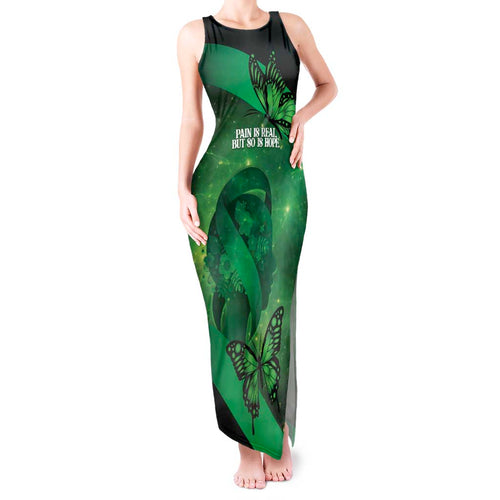 Personalised World Mental Health Awareness Month Tank Maxi Dress Warriors Brave Strong Galaxy Vibes
