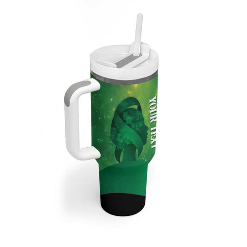 Personalised World Mental Health Awareness Month Tumbler With Handle Warriors Brave Strong Galaxy Vibes