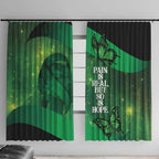 World Mental Health Awareness Month Window Curtain Warriors Brave Strong Galaxy Vibes