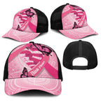 Australia Breast Cancer Awareness Month Baseball Net Cap Pink Ribbon Mix Butterflies - Aussie Hoodie