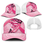 Australia Breast Cancer Awareness Month Baseball Net Cap Pink Ribbon Mix Butterflies - Aussie Hoodie