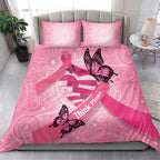 Australia Breast Cancer Awareness Month Bedding Set Pink Ribbon Mix Butterflies