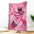 Australia Breast Cancer Awareness Month Blanket Pink Ribbon Mix Butterflies
