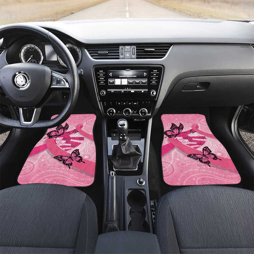 Australia Breast Cancer Awareness Month Car Mats Pink Ribbon Mix Butterflies