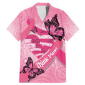 Australia Breast Cancer Awareness Month Family Matching Mermaid Dress and Hawaiian Shirt Pink Ribbon Mix Butterflies