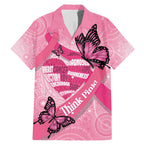 Australia Breast Cancer Awareness Month Family Matching Mermaid Dress and Hawaiian Shirt Pink Ribbon Mix Butterflies