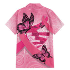 Australia Breast Cancer Awareness Month Family Matching Mermaid Dress and Hawaiian Shirt Pink Ribbon Mix Butterflies