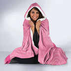 Australia Breast Cancer Awareness Month Hooded Blanket Pink Ribbon Mix Butterflies