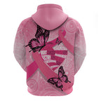 Australia Breast Cancer Awareness Month Hoodie Pink Ribbon Mix Butterflies