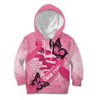 Australia Breast Cancer Awareness Month Kid Hoodie Pink Ribbon Mix Butterflies