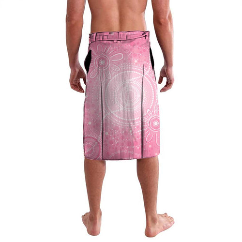 Australia Breast Cancer Awareness Month Lavalava Pink Ribbon Mix Butterflies