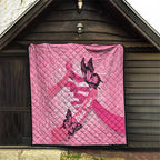Australia Breast Cancer Awareness Month Quilt Pink Ribbon Mix Butterflies