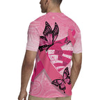 Australia Breast Cancer Awareness Month Rugby Jersey Pink Ribbon Mix Butterflies