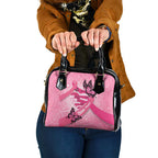 Australia Breast Cancer Awareness Month Shoulder Handbag Pink Ribbon Mix Butterflies