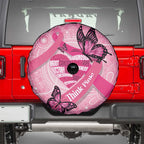 Australia Breast Cancer Awareness Month Spare Tire Cover Pink Ribbon Mix Butterflies