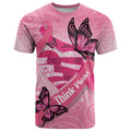 Australia Breast Cancer Awareness Month T Shirt Pink Ribbon Mix Butterflies