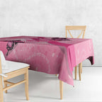 Australia Breast Cancer Awareness Month Tablecloth Pink Ribbon Mix Butterflies