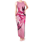 Australia Breast Cancer Awareness Month Tank Maxi Dress Pink Ribbon Mix Butterflies