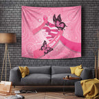 Australia Breast Cancer Awareness Month Tapestry Pink Ribbon Mix Butterflies