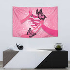 Australia Breast Cancer Awareness Month Tapestry Pink Ribbon Mix Butterflies
