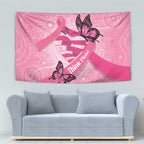 Australia Breast Cancer Awareness Month Tapestry Pink Ribbon Mix Butterflies