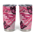 Australia Breast Cancer Awareness Month Tumbler Cup Pink Ribbon Mix Butterflies