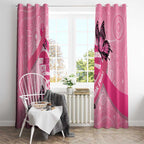Australia Breast Cancer Awareness Month Window Curtain Pink Ribbon Mix Butterflies