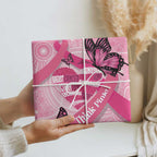 Australia Breast Cancer Awareness Month Wrapping Paper Pink Ribbon Mix Butterflies - Aussie Hoodie