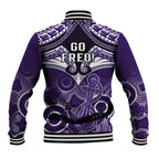 Dockers Football Baseball Jacket Fremantle Aboriginal Mix Polynesian Pattern LT14