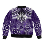 Dockers Football Bomber Jacket Fremantle Aboriginal Mix Polynesian Pattern LT14