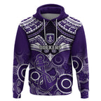 Dockers Football Hoodie Fremantle Aboriginal Mix Polynesian Pattern LT14