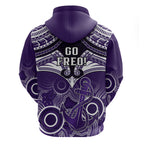 Dockers Football Hoodie Fremantle Aboriginal Mix Polynesian Pattern LT14