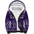 Dockers Football Sherpa Hoodie Fremantle Aboriginal Mix Polynesian Pattern LT14