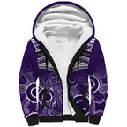 Dockers Football Sherpa Hoodie Fremantle Aboriginal Mix Polynesian Pattern LT14