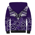 Dockers Football Sherpa Hoodie Fremantle Aboriginal Mix Polynesian Pattern LT14