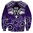 Dockers Football Sweatshirt Fremantle Aboriginal Mix Polynesian Pattern LT14