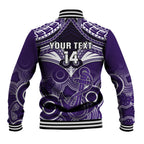 Personalised Dockers Football Baseball Jacket Fremantle Aboriginal Mix Polynesian Pattern LT14