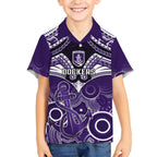 Personalised Dockers Football Hawaiian Shirt Fremantle Aboriginal Mix Polynesian Pattern LT14