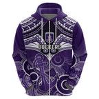 Personalised Dockers Football Hoodie Fremantle Aboriginal Mix Polynesian Pattern LT14