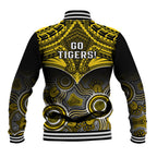 Richmond Football Baseball Jacket Tigers Aboriginal Mix Polynesian Pattern LT14