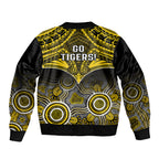 Richmond Football Bomber Jacket Tigers Aboriginal Mix Polynesian Pattern LT14