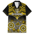 Richmond Football Hawaiian Shirt Tigers Aboriginal Mix Polynesian Pattern LT14