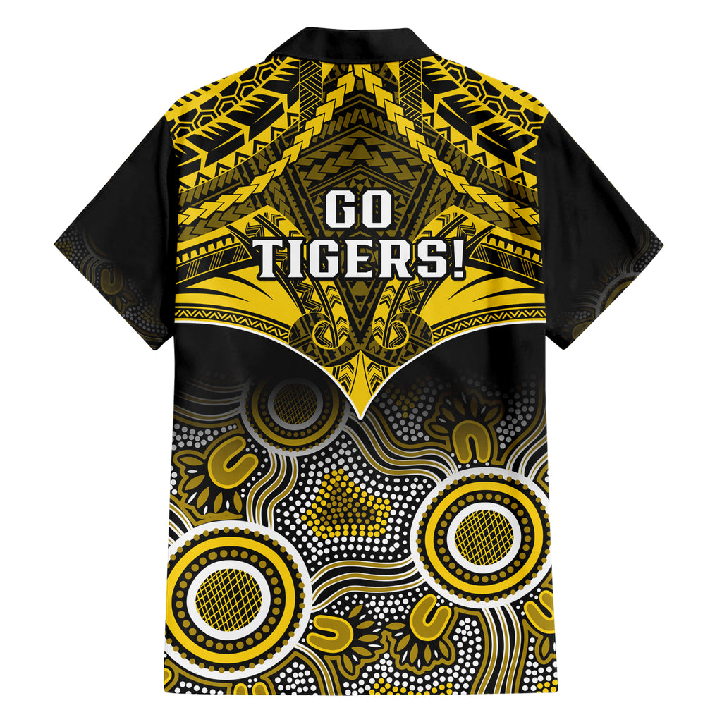 Richmond Football Hawaiian Shirt Tigers Aboriginal Mix Polynesian Pattern LT14