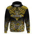 Richmond Football Hoodie Tigers Aboriginal Mix Polynesian Pattern LT14