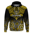 Richmond Football Hoodie Tigers Aboriginal Mix Polynesian Pattern LT14