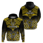 Richmond Football Hoodie Tigers Aboriginal Mix Polynesian Pattern LT14