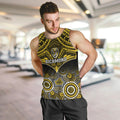 Richmond Football Men Tank Top Tigers Aboriginal Mix Polynesian Pattern LT14