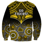 Richmond Football Sweatshirt Tigers Aboriginal Mix Polynesian Pattern LT14
