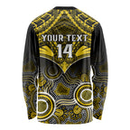 Personalised Richmond Football Long Sleeve Shirt Tigers Aboriginal Mix Polynesian Pattern LT14