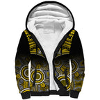 Personalised Richmond Football Sherpa Hoodie Tigers Aboriginal Mix Polynesian Pattern LT14